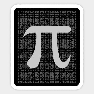 Pi - Mathemathics - Number Pi Sticker